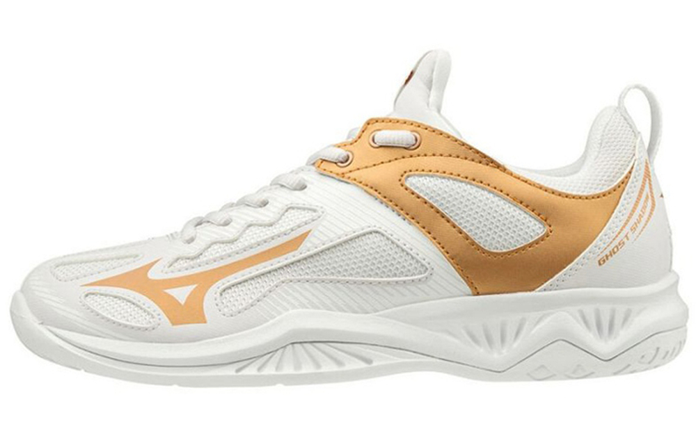 Mizuno Shadow Volleyball Shoes Women"s Low top White/Gold