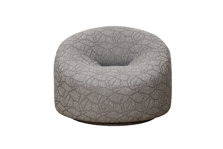 Кресло Garda Decor поворотное Луна (Luna) букле серый Buta5403-SER 98*90*69 см