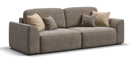 Диван прямой Кинг Велюр Роял тауп