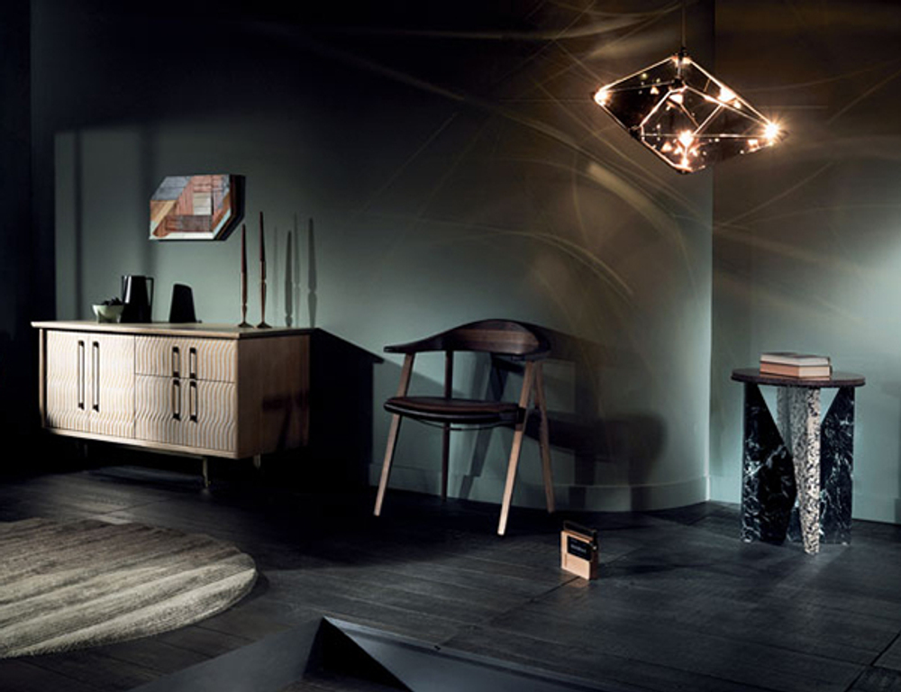 Pendant design lamp  Maxhedron Vertical by Bec Brittain (Amber)