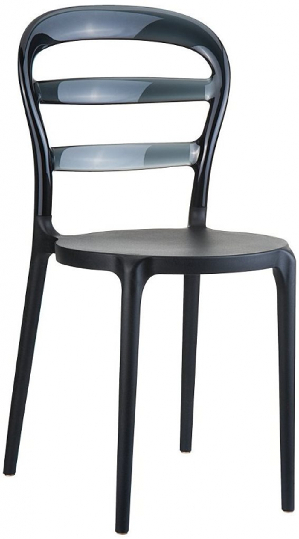 Стул пластиковый, Siesta Contract Miss Bibi, черный