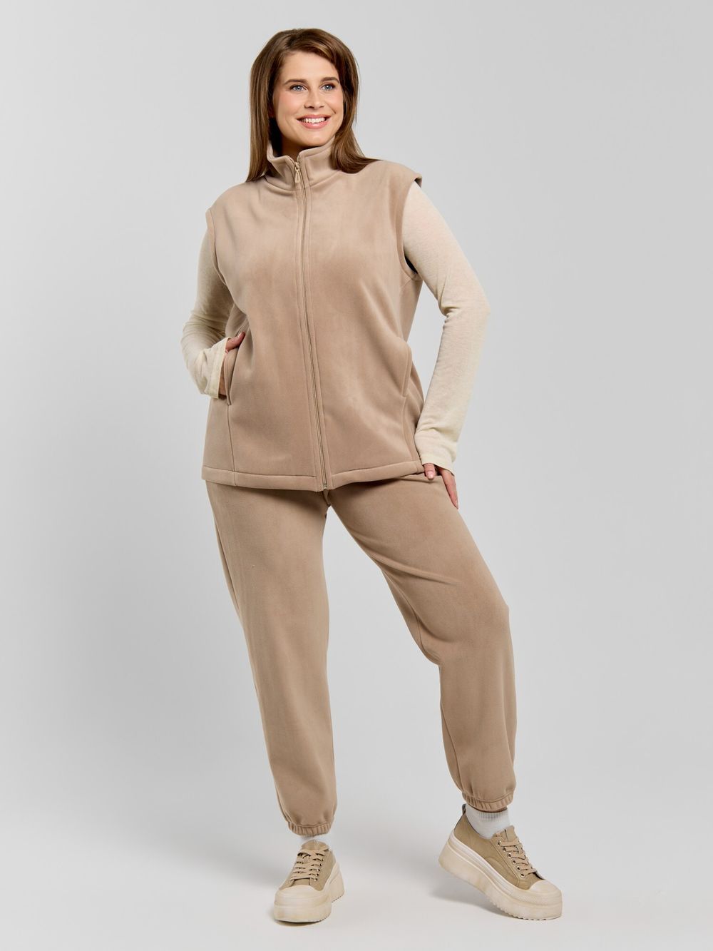 Толстовка (жилетка) Блик-3 Виотекс БЕЖЕВЫЙ