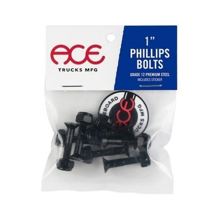 Винты для скейтборда Ace Trucks Bolts Phillips 1"