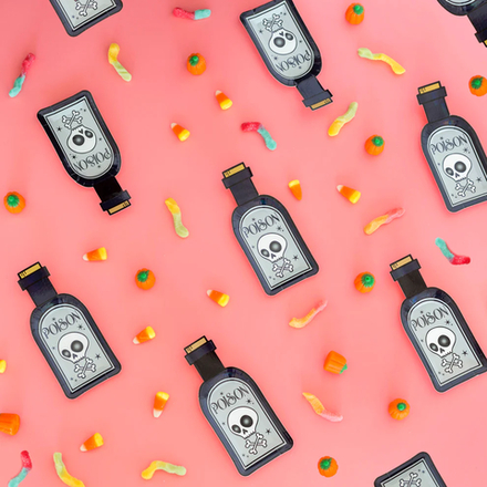 Тарелки коктейльные "Poison" 8 шт (6,5 х 14 см)