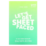 I Dew Care, Let's Get Sheet Faced, набор тканевых масок на 14 дней, 14 шт. по 20 мл (0,67 жидк. унции)