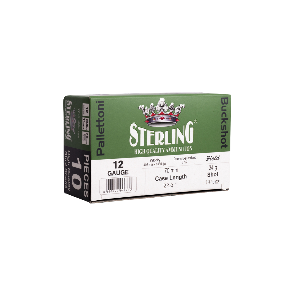 Патрон 12/70 STERLING BUCKSHOT 32 гр., коробка 10 шт.