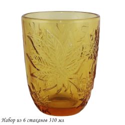 Lenardi 583-029 Набор из 6 стаканов 310 мл в под.уп.(х4)Стекло