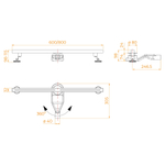 Душевой трап RGW SDR-52B (800)