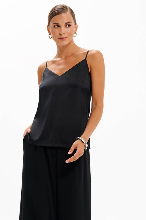 23475 Блузка женская (чёрный)