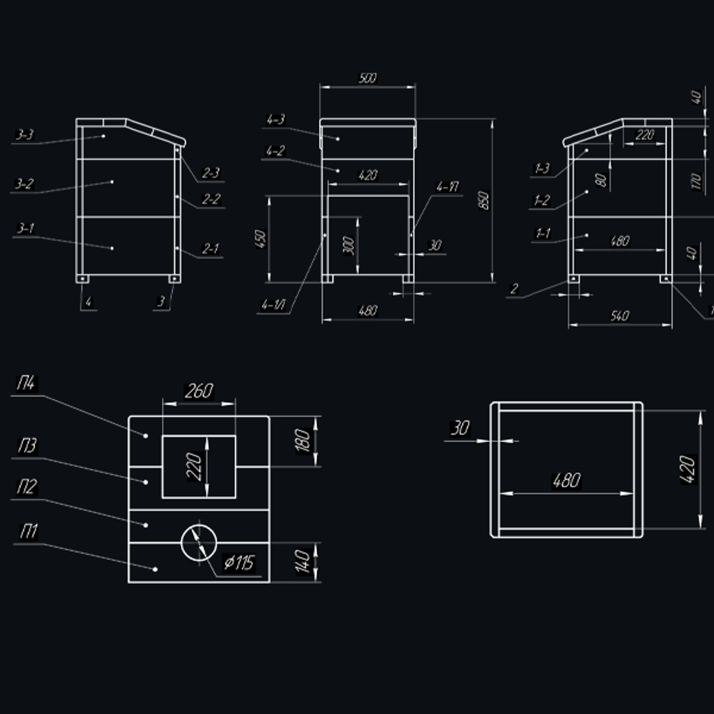 Чугунная печь для бани Комплект Гроза 18 (П2) Президент 850/30/40 Змеевик