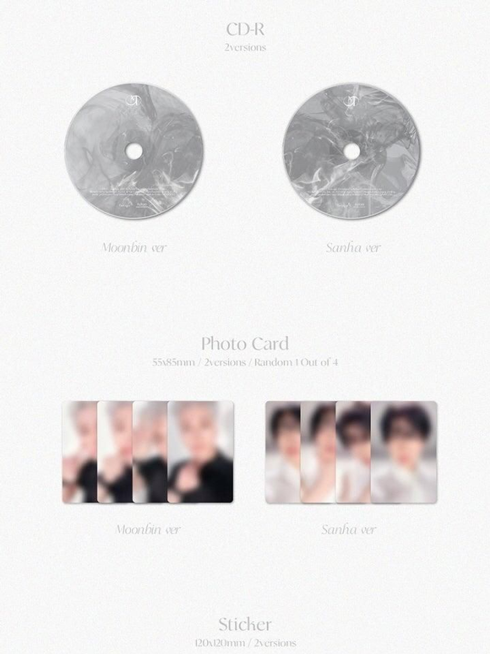 Альбом MOONBIN & SANHA (ASTRO) - INCENSE 3rd Mini Album DIGIPACK SANHA Version