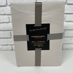 Комплект постельного белья ЕВРО 100% Сатин однотонный айвори