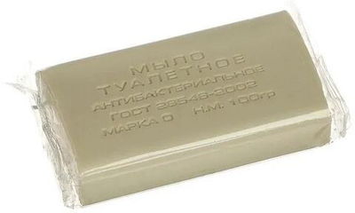 Мыло туалетное ММК 100гр. (1/80шт) Антибактериальное в прозрачной обертке. Ординарное