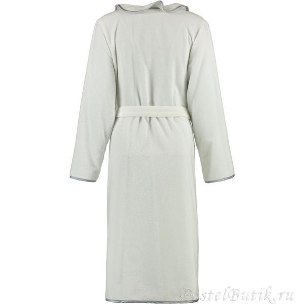 Велюровый халат с воротником 4318 белый от Cawö Германия