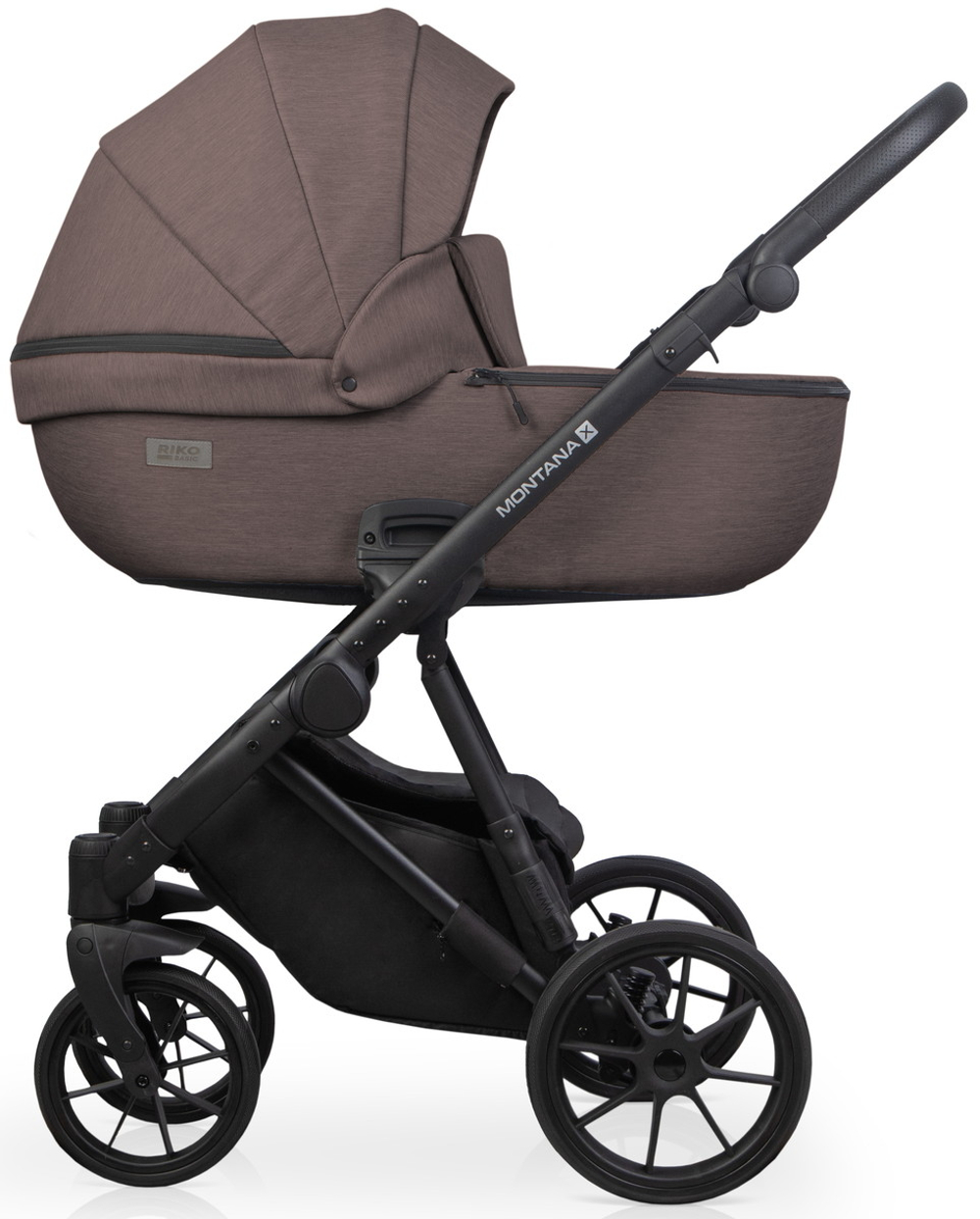 Детская коляска Riko Basic Montana X 2 в 1 01 коричневый
