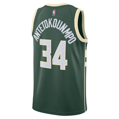 Баскетбольная джерси Nike Dri-FIT NBA Swingman Milwaukee Bucks Icon Edition 2022/23 Jersey - Giannis Antetokounmpo Green