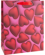 Подарочный пакет «Объемные сердца», 210 гр