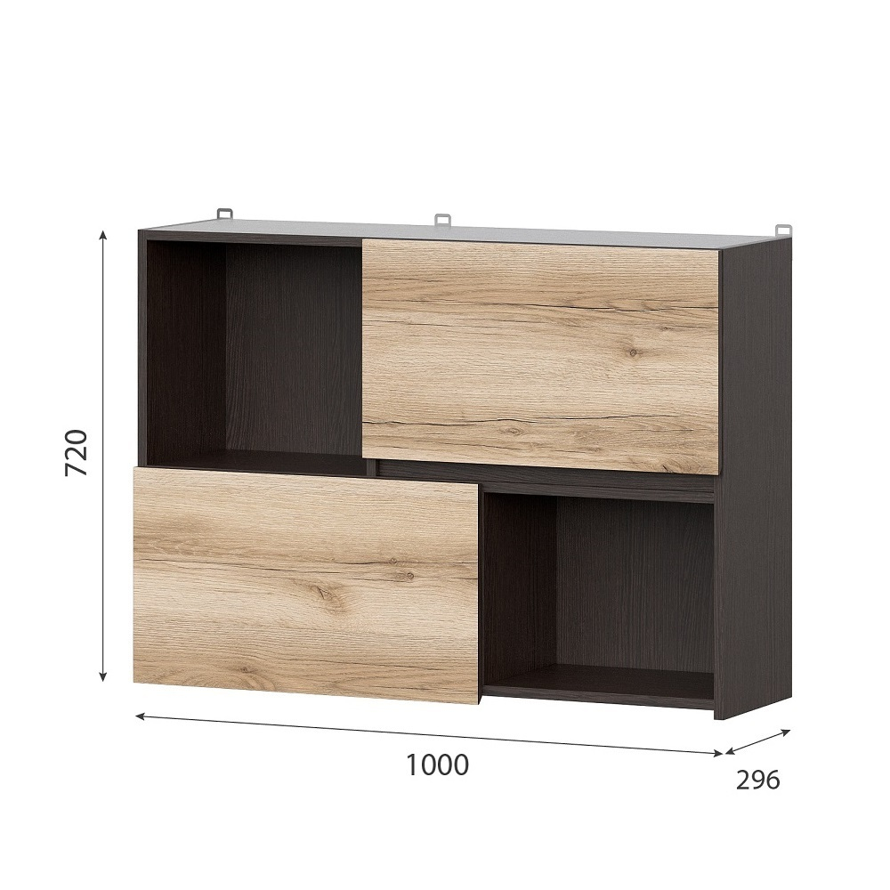 Шкаф барный с нишами 1 м Берген 10в2