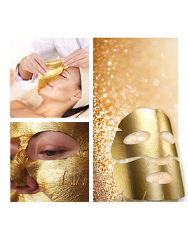 Трехкомпонентная альгинатная лифтинговая золотая маска против морщин и дряблости, набор 10 шт.