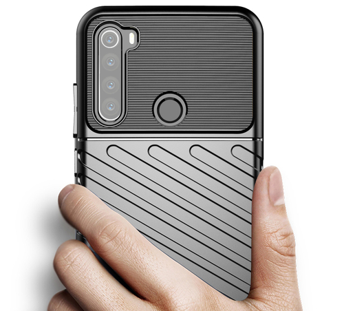 Чехол для Xiaomi Redmi Note 8 цвет Black (черный), серия Onyx от Caseport