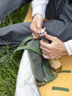 Плед для пикника и отдыха на пляже Smart Picnic, горчичный