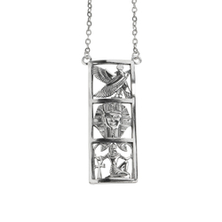 "Карнак" подвеска в серебряном покрытии из коллекции "Египет" от Jenavi с замком карабин