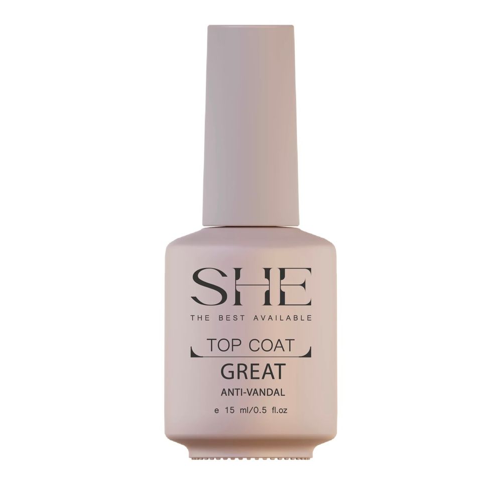 SHE Top Coat Great 15 ml антивандал