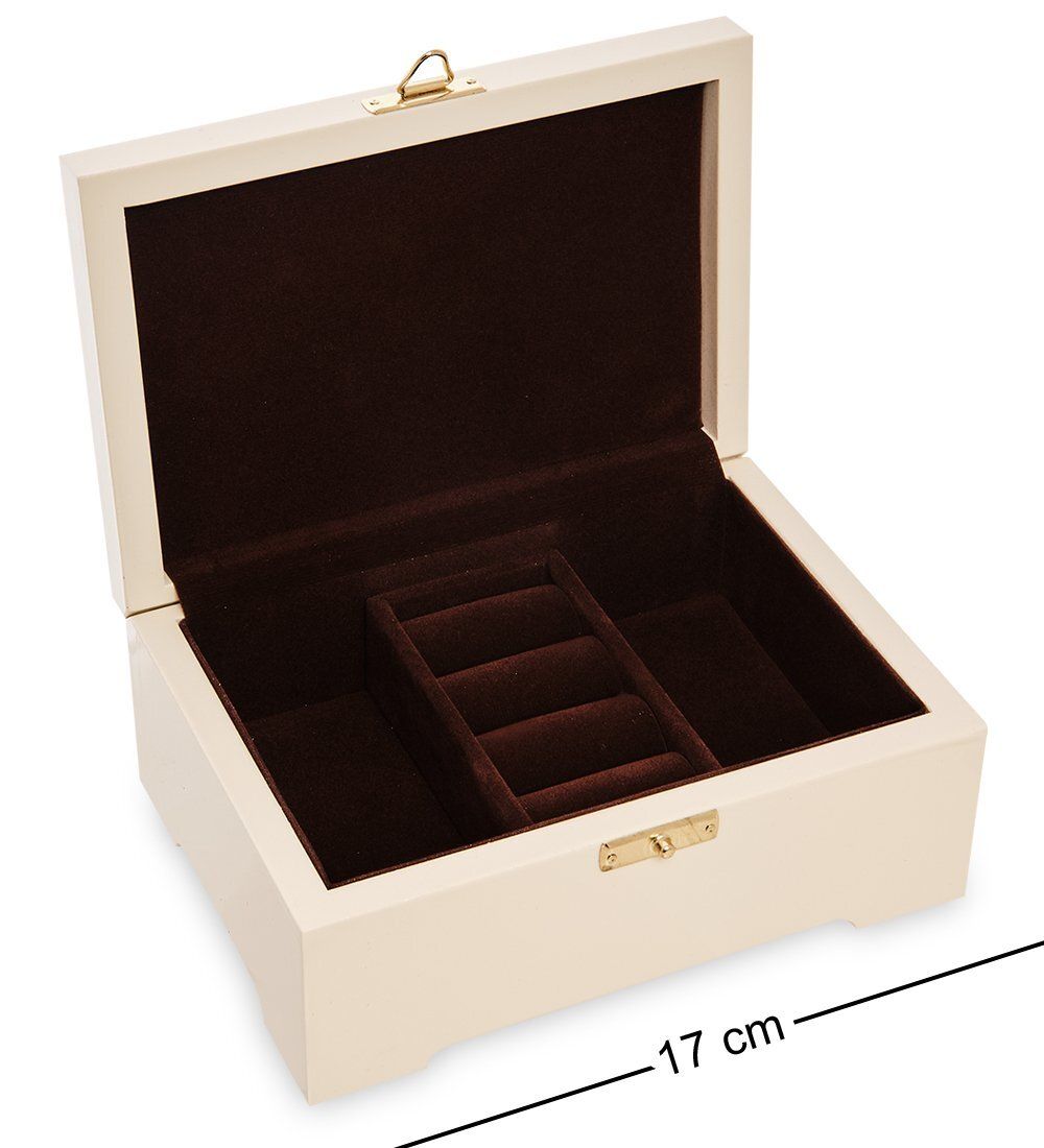 Народные промыслы KH-15/2 Шкатулка деревянная комби 170х120 с хохломской росписью