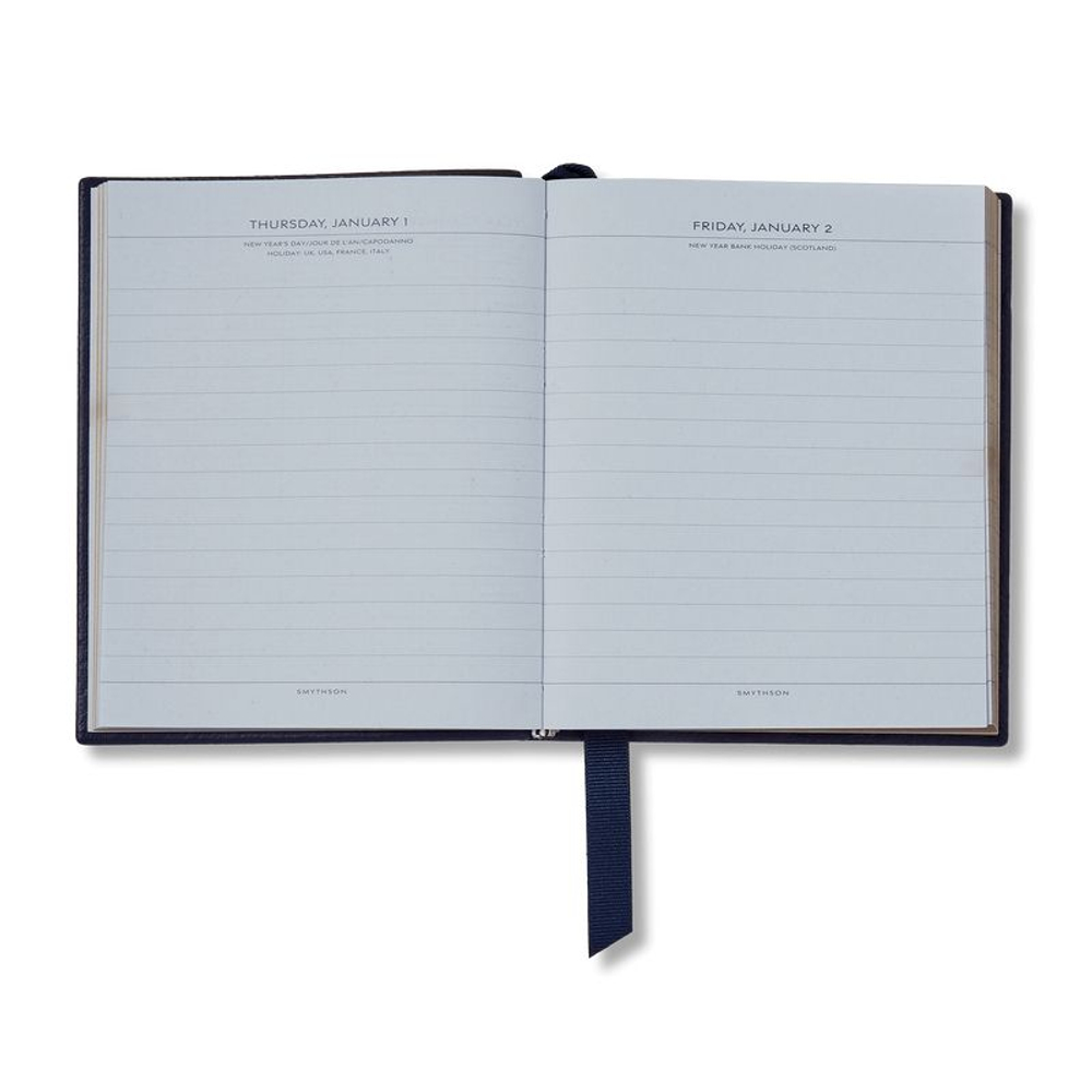 Smythson Ежедневник 2026 Premier Daily Fashion Diary in Panama, Lilac