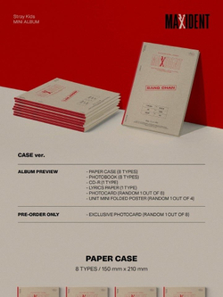 Альбом STRAY KIDS - MAXIDENT CASE Edition 8 Version SET