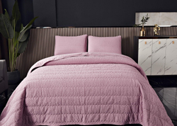 Покрывало 160х220 и наволочка 50х70 Sofi De MarkO Надин пудра