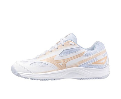 MIZUNO, STEALTH STAR 2 Jr, INDOOR, Whte/BRibbon/MP Gold INDOOR, Jr, US 4 /EUR 35 /UK 3 /СМ 22