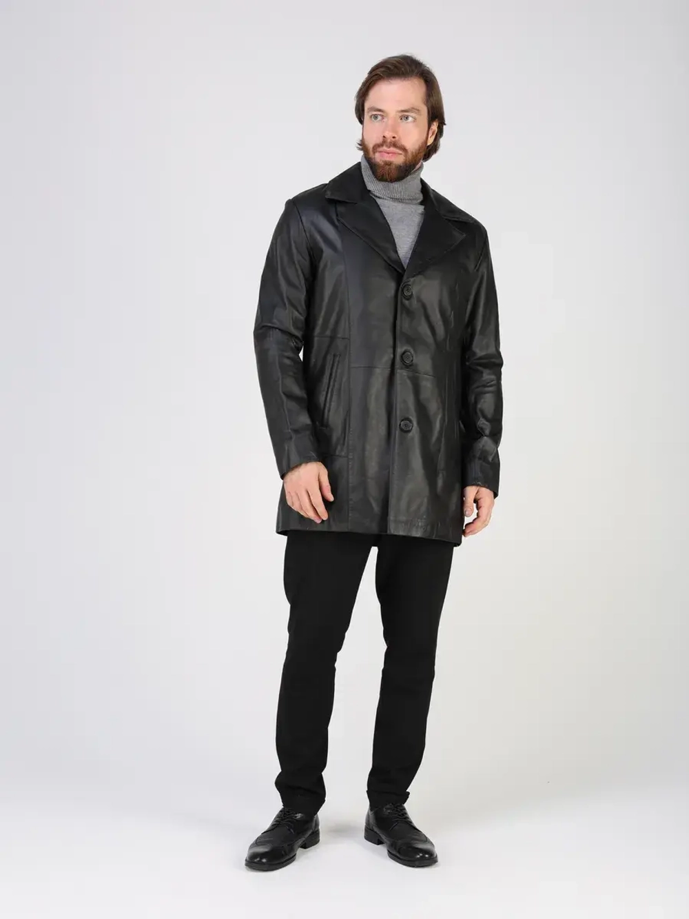 Кожаная куртка демисезонная блейзер пиджак