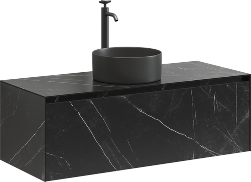 Тумба с раковиной Sancos Stone, 120 см., керамогранит черный, ST120NM