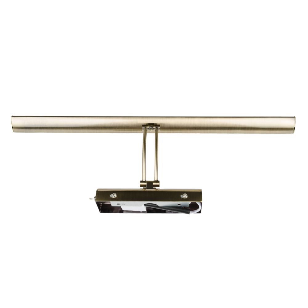 ULT-F34-7W-4000K IP20 ANTIQUE BRASS Светильник светодиодный для подсветки картин и зеркал. 600Lm. Механический выключатель. Античная латунь. ТМ Uniel