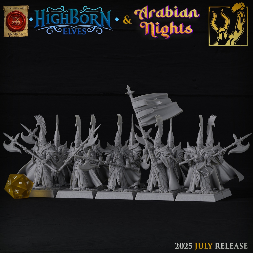 Миниатюра Warhammer Elves Order of Phoenix Guards