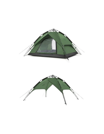 Палатка Naturehike 4-местная, быстросборная, серо-зеленая