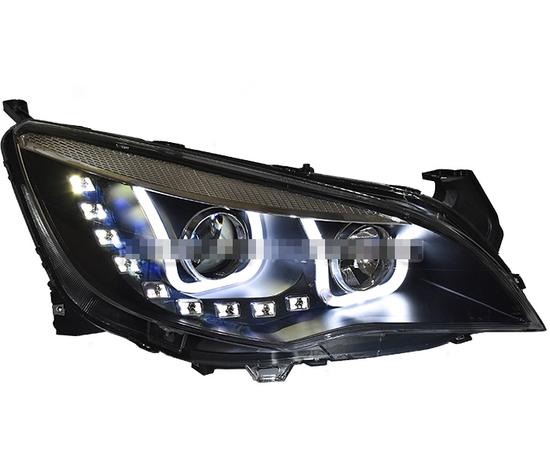 Передние фары Опель Астра J 2010-2013 V1 type [Комплект Л+П; ходовые огни; биксеноновая линза; электрокорректор]