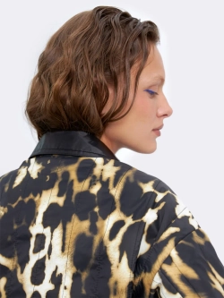 Косуха леопардовая из экокожи и нейлона Ola Ola OLA OLA