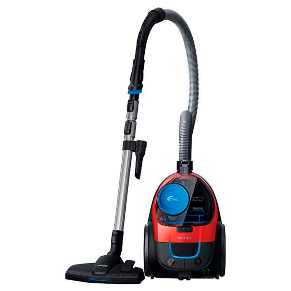 Пылесос Philips PowerPro Compact FC9351/01, чёрный/красный
