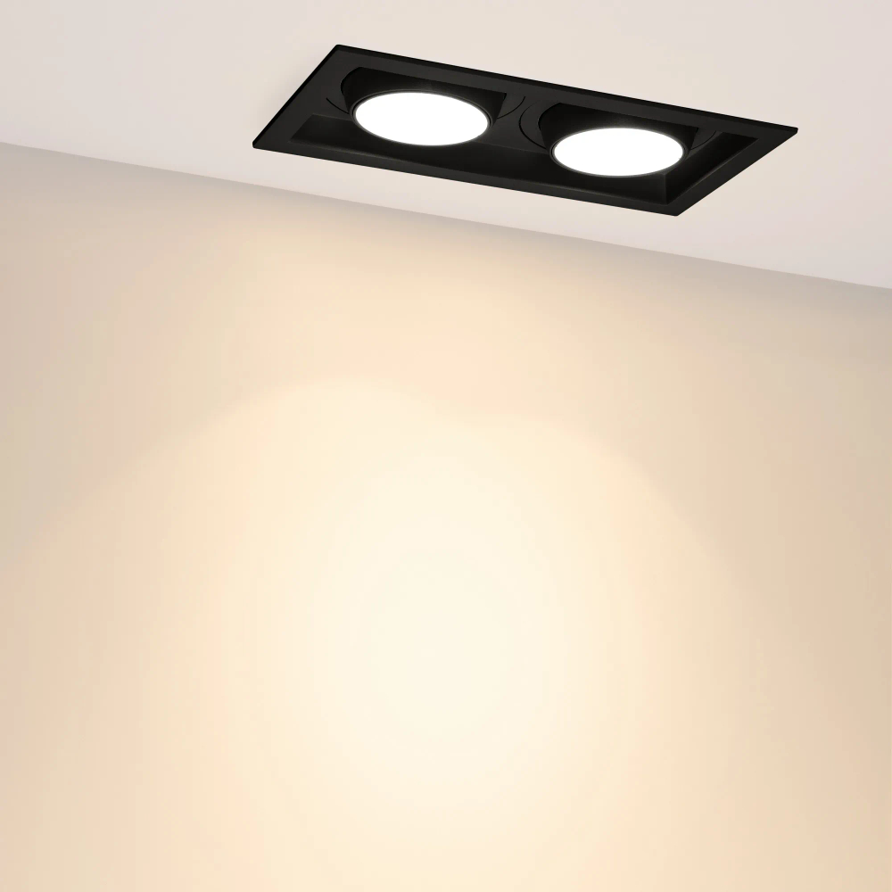 Светильник MS-VORTEX-BUILT-S250x140-2x30W Warm3000 (BK-BK, 17 deg, 230V) (Arlight, IP20 Металл, 5 лет) 058450
