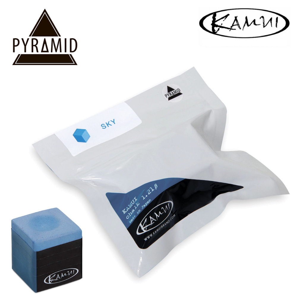 Мел бильярдный "Kamui 1.21 Beta Pyramid" Sky Blue 1шт.