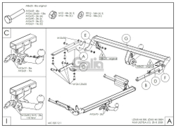 Фаркоп оцинкованный Galia L027A для LEXUS NX 300H, NX 300 2014-(паспорт и сертификат в комплекте)(без электрики)