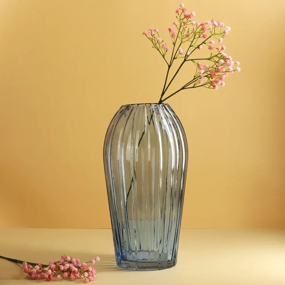 Ваза "Кристалл" 30см, цв.синий