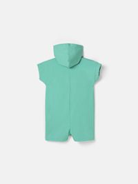 Ромпер на молнии с капюшоном "Зеленая мята"