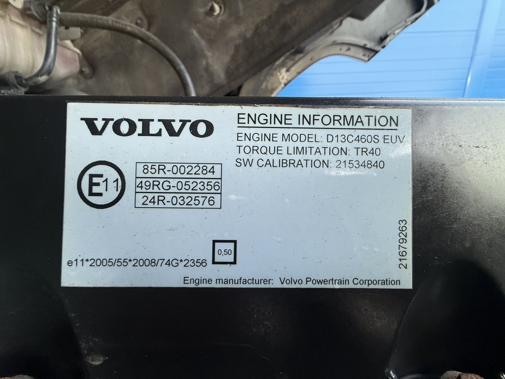 Двигатель в сборе D13C 460 л.с.Euro-5 2016г.