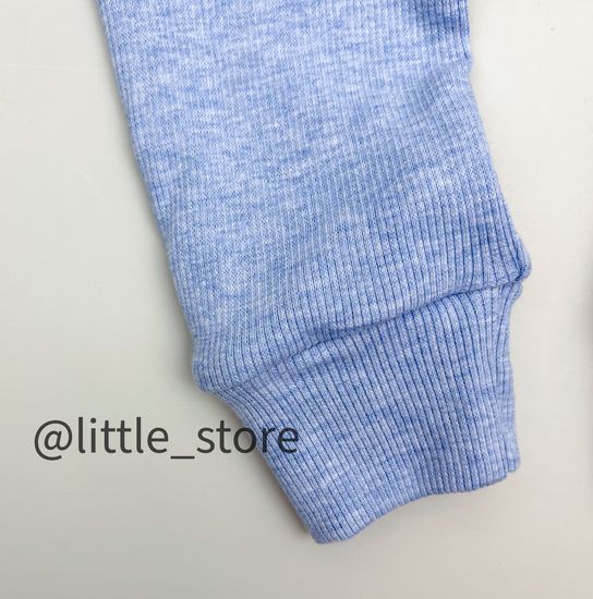 Штанишки из кашкорсе, Голубой меланж