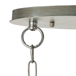 712164 Люстра AGAVE 6х40W E27 СЕРЕБРО С ПАТИНОЙ/ПРОЗРАЧНЫЙ