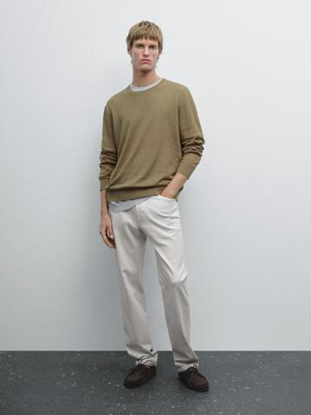 Massimo Dutti Зауженные джинсы, антрацитово-серый