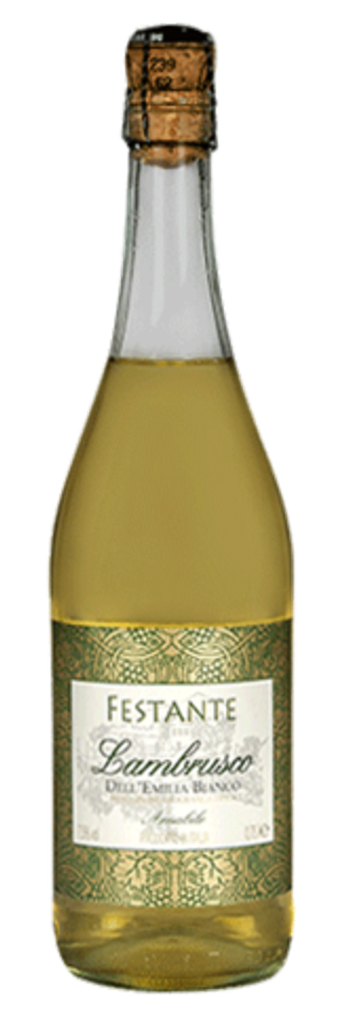Вино игристое Ламбруско Дель Эмилия Бьянко Фестанте белое сладкое 0,75л